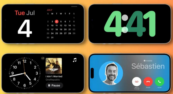 贵池苹果手机维修分享iOS17横屏充电待机显示有什么好处 