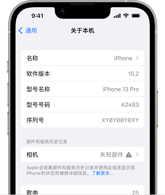 贵池苹果维修分享iPhone 出现提示相机“未知部件”是什么原因？ 