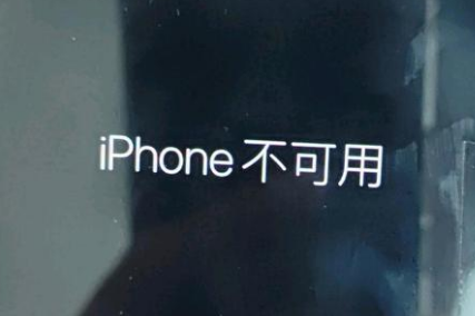 贵池苹果服务网点分享锁屏界面显示“iPhone 不可用”如何解决 