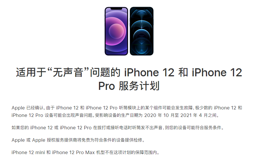 贵池苹果手机维修分享iPhone 12/Pro 拨打或接听电话时无声音怎么办 